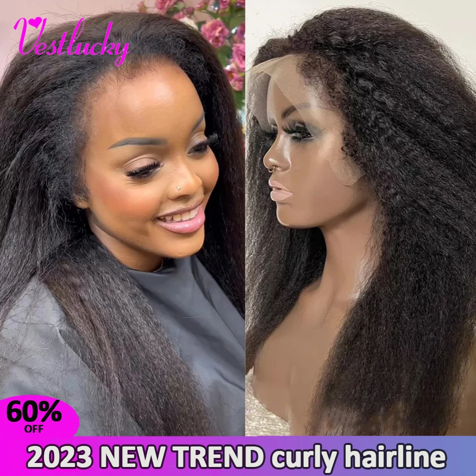 4CKinkyEdgesNaturalHairlineWig13x413x6KinkyStraightHDLace