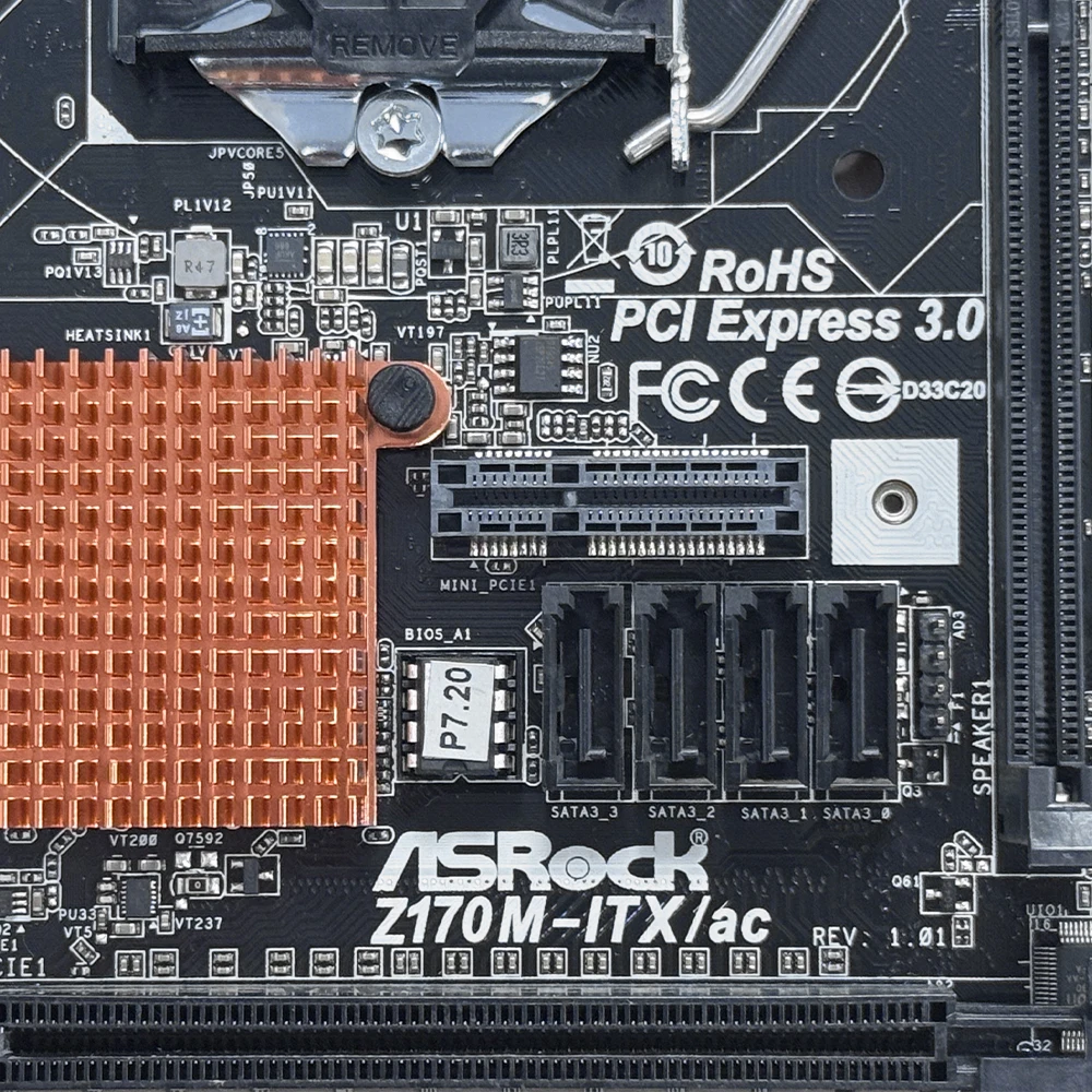 Asrock Z170M-ITX/AC マザーボード LGA 1151 インテル Z170 ミニ