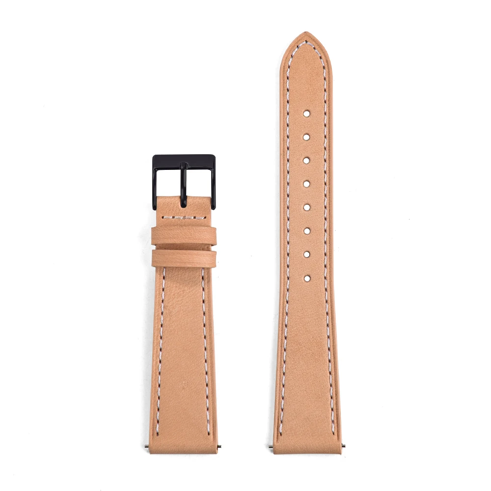 Handmade Vintage Leather Watch Strap with Quick Release