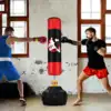 70" Freestanding Punching Bag w/ Fillable Base 12 Suction Cups & Shock Absorbers 4