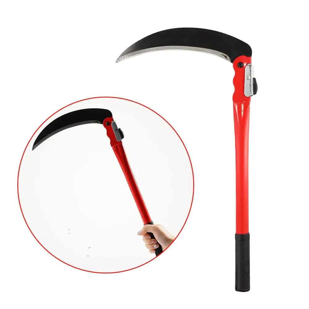 Agricultural Long Handle Folding Sickle Cutting Wheat Lawn Mower