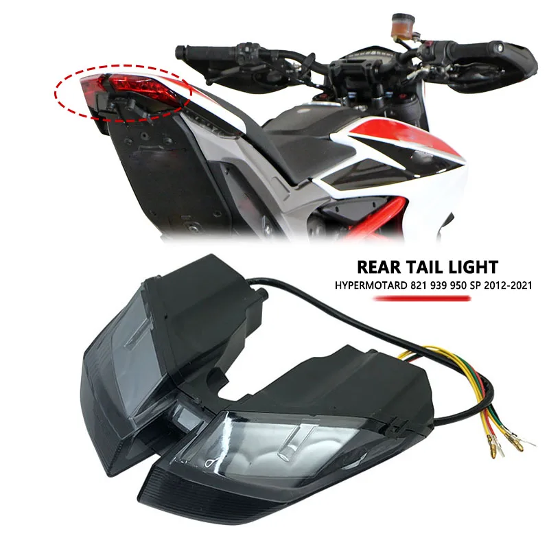 New Rage Cycles Rear Turn Signal Kit For 2019+ Ducati Hypermotard 950 - Model 950-RB