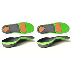 Sports Orthopedic Shock Absorption Arch Support Insoles - EU35 - 40 (2Pairs - Black)