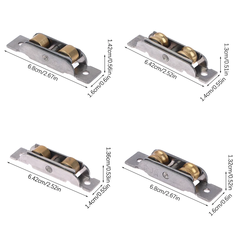 77/88 Type Flat/Groove Double Wheel Stainless Steel Doors Window Pulley Support Bottom Sliding Roller Track Hardware Accessories sliding door roller,sliding door pulley