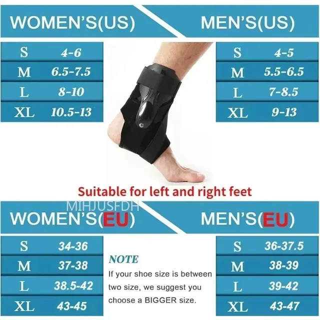 Ankle Brace for Sprained Ankle Support with Side Stabilizers for Men Women Ankle Splint Stabilizer Recovery Tendonitis Health 6