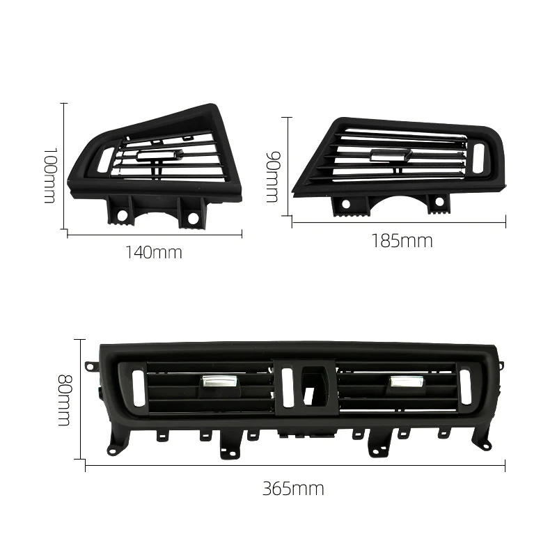 AC Air Conditioner Vent Grille LHD Left handle Drive Front Row Wind Left Center Right Air Conditioning Vent Outlet Panel Chrome Plate For BMW 5 Series F10 F18
