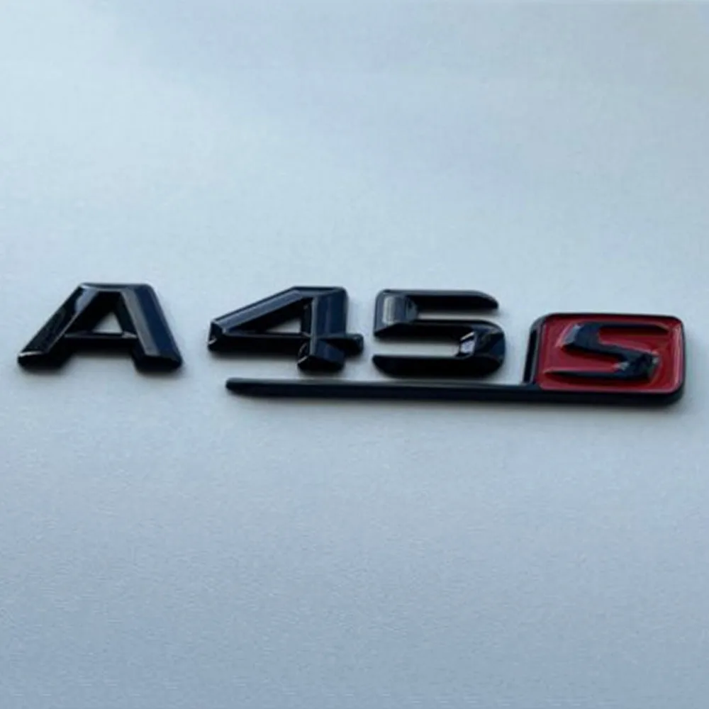 Accessori Per Auto A45S Logo Lettering Emblem Placca Sticker Black Gloss Per Mercedes Benz A45S