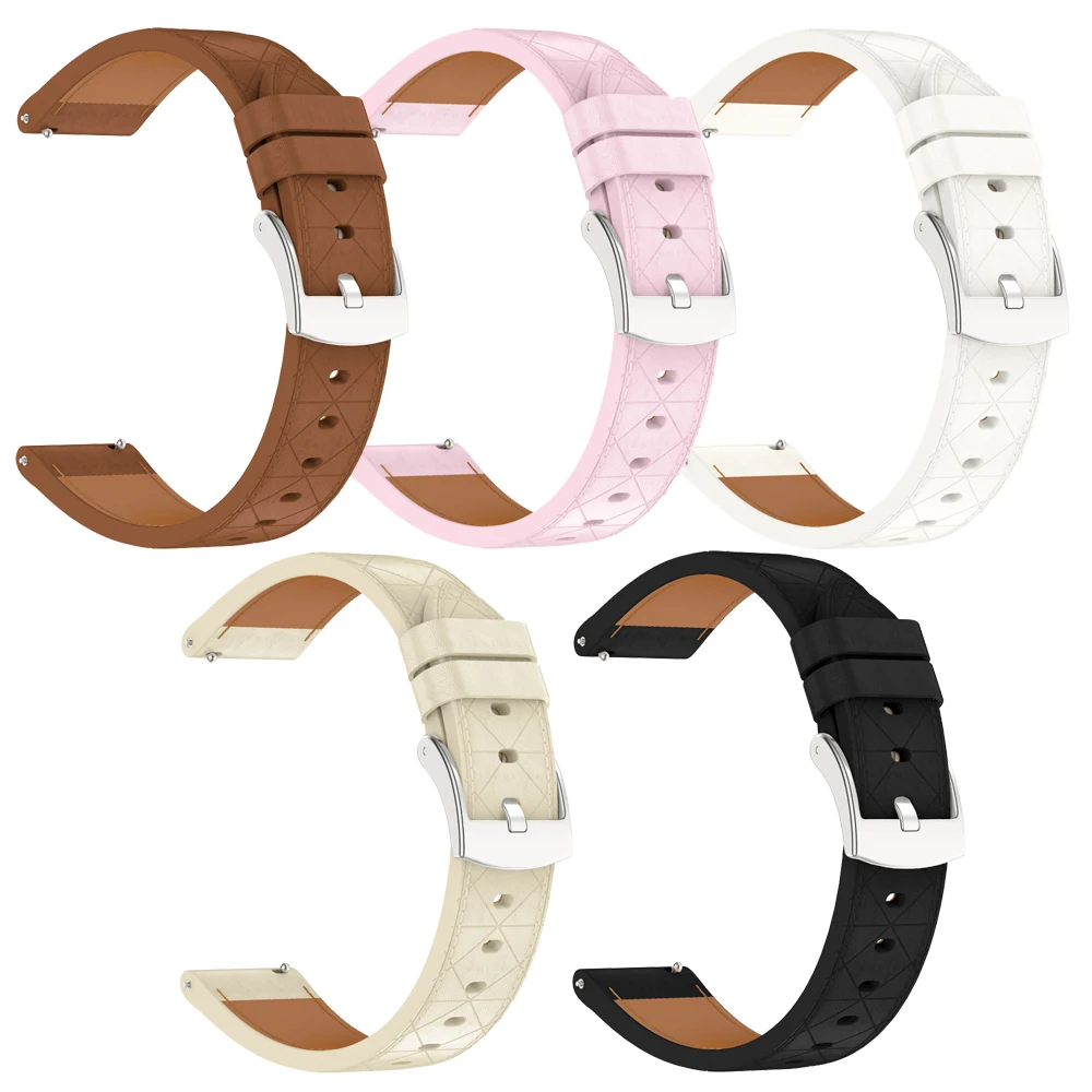 Women's 18mm 20mm Leather Watch Strap - Classic & Elegant Design