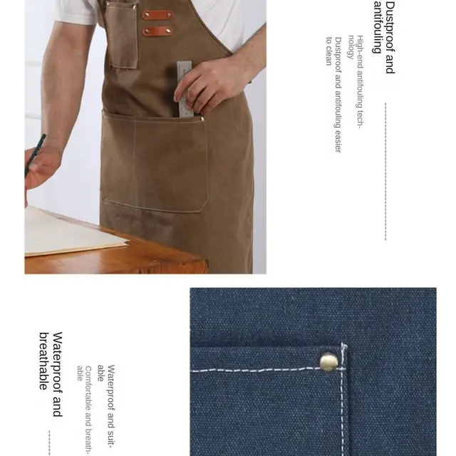 Thicken Canvas Denim Apron: The Perfect Companion for Work and Play