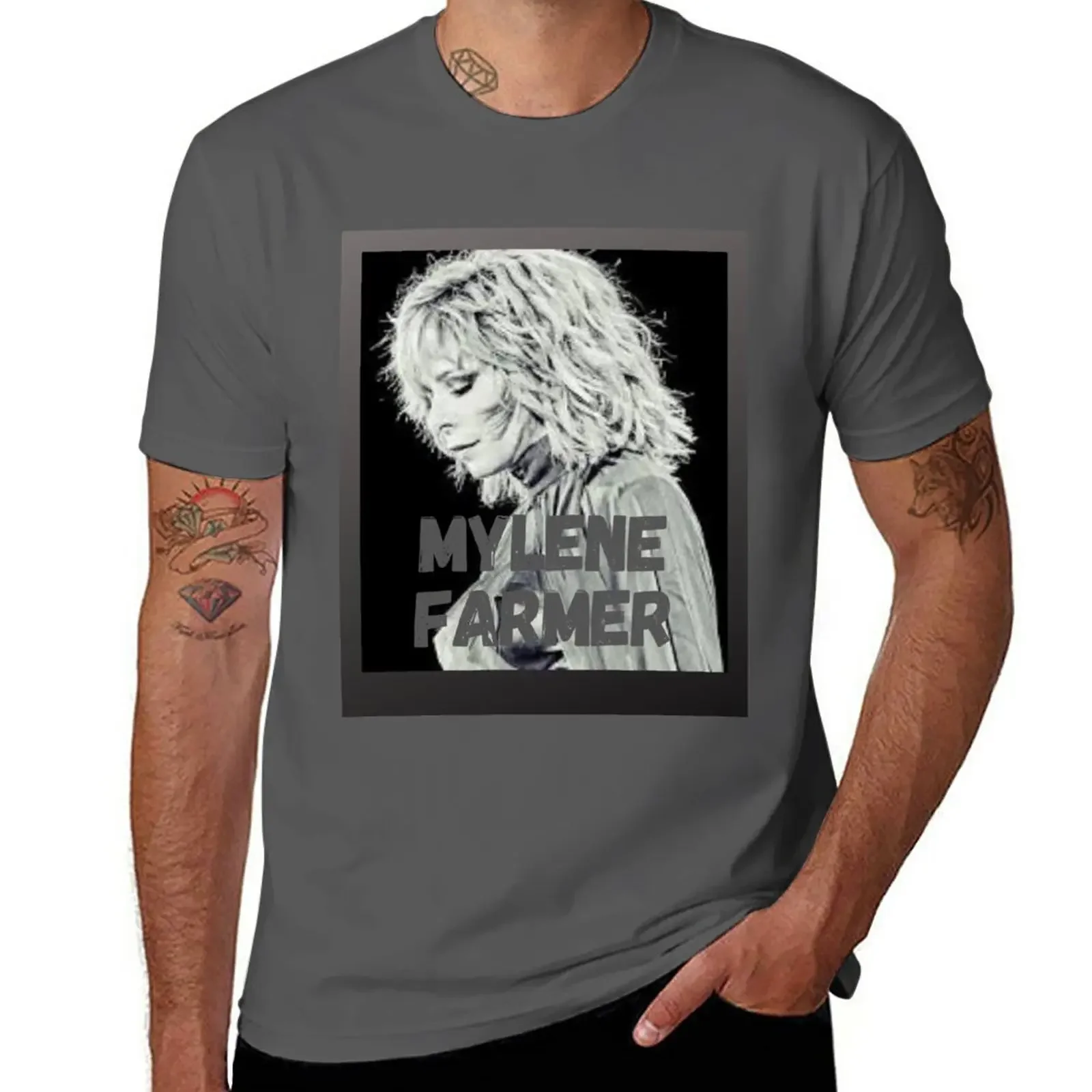 

Mylène Farmer T-Shirt boys animal print animal prinfor boys shirts graphic tees blacks men t shirts