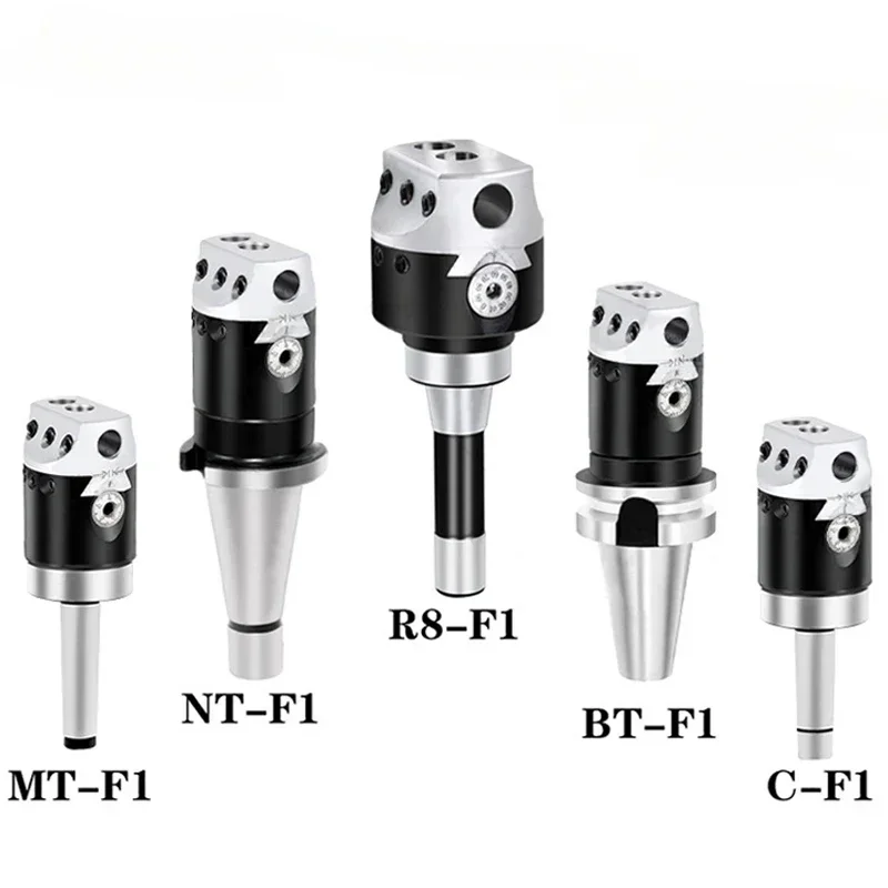 F1 boring head 50mm 75mm 100mm CNC lathe rough boring processing, paired with BT30 BT40 NT30 NT40 C20 C25 R8 MT2 MT3 MT4