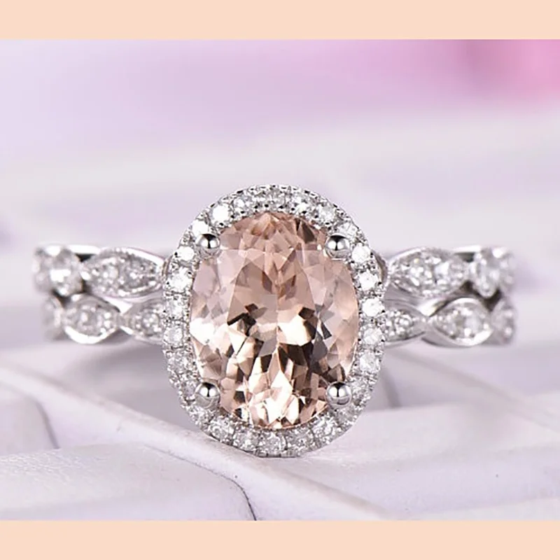 

Exquisite Diamond Engagement Wedding Love Ring Size 6-10