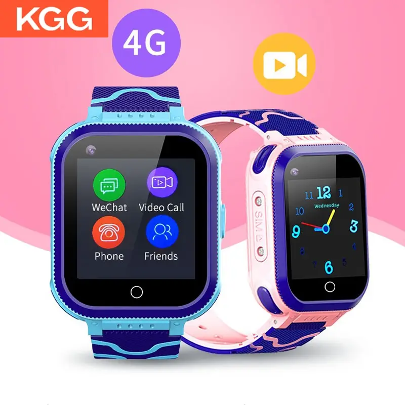 

4G Video Call Kids Smart Phone Watch GPS Location SOS Call Watch Children Smartwatch Clock Student Smart Watch Call Back Montior
