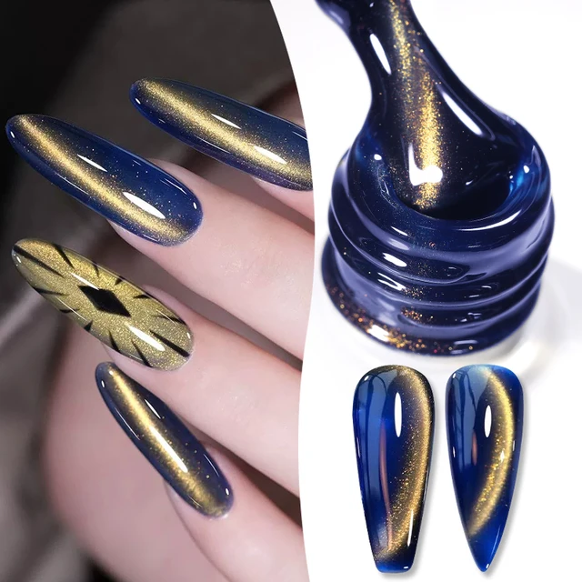 BORN PRETTY 10ml HEMA TPO FREE Christmas Shine Golden Cat Magnetic Gel Sunset Gaze Shining Manicure Soak Off UV Gel Varnish 1