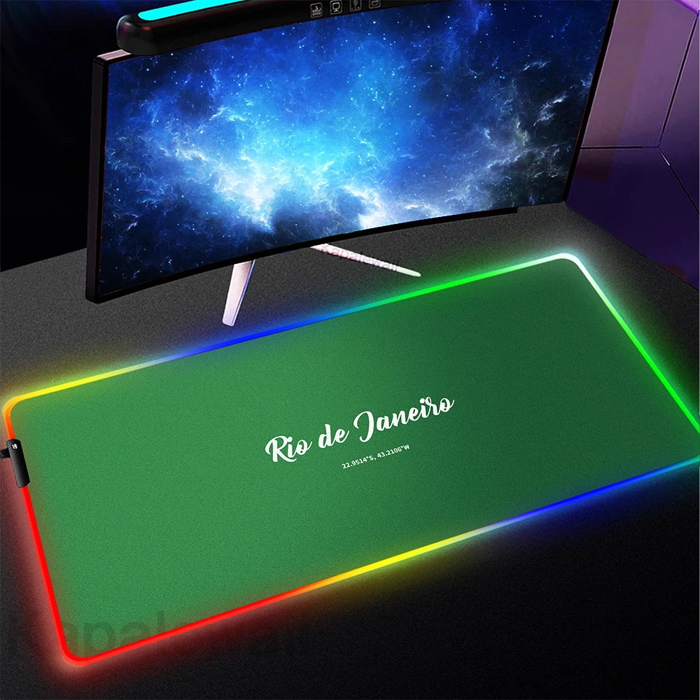 

Color Gradient Change Mouse Pad RGB Mousepad Gaming Keyboard Mat Gamer Mausepad LED Gaming Mousepad Big Deskmat Backlit 90x40cm