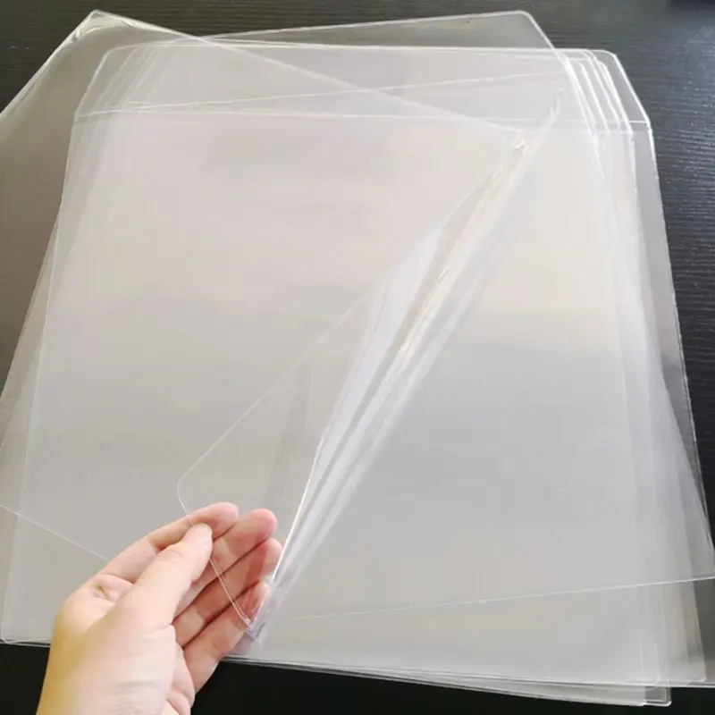 5 개/가방 두꺼운 PVC 소재 외부 슬리브 기록 보호 가방 커버 12 인치 비닐 레코드 컨테이너