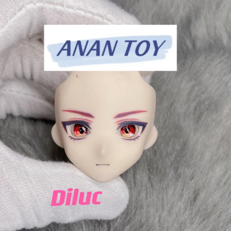 Diluc Ob22 OB24 Doll Face Genshin Impact Open Eyes Handmade Faceplate Anime Game Accessories