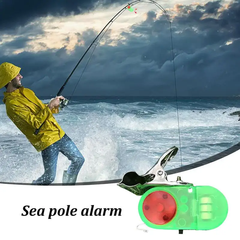 Electronic Bite Alarm Fishing Buzzer Equipment Fishing Rod Alarm Reusable Bite With LED Indicator Night Time