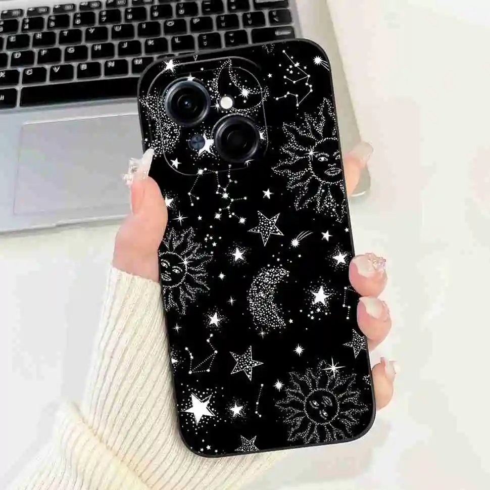 Black Butterfly Ultra-Thin Soft Silicone Case - 6.67 Back Cover