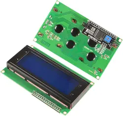 1PCS LCD2004+I2C 2004 20x4  Blue screen HD44780 Character LCD /w IIC/I2C Serial Interface Adapter Module For Arduino