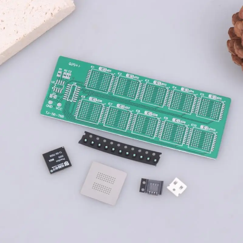Lötübungsboard-Set mit BGA-Chipsatz für Dezimal-Fließlicht-Training; Lose Zubehörteile für Bildungszwecke – Detail 8