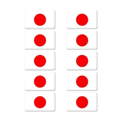 10pcs Epoxy Flag Car Stickers Set (Japan)