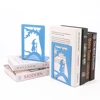 4Pcs Color Elf Baby Book Ends for Shelves Duty Bookend Heavy Book Iron Stand Shelf Book rack Stand Iron Home Desk Stationery 4