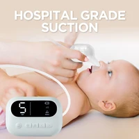 Baby Nasal Aspirator Electric Nose Cleaner with Built-In Music & Night Light Rechargeable Nose Booger Sucker for Infants Babies 2