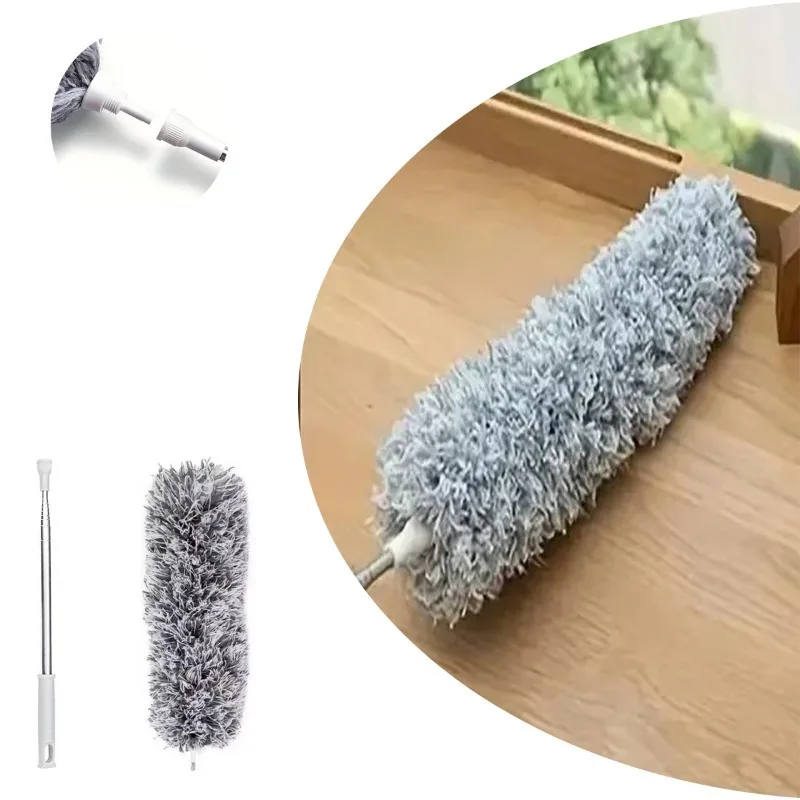 Microfiber Dust Extendable Curved Ceiling Cleaning Broom 1PC 280CM Household Electrostatic Precipitator Cleaning Tool