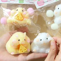Cute Hamster Squeeze Toy Silicone Pinch Decompression Toy For Kids Gift Stress Reliever Toys 1