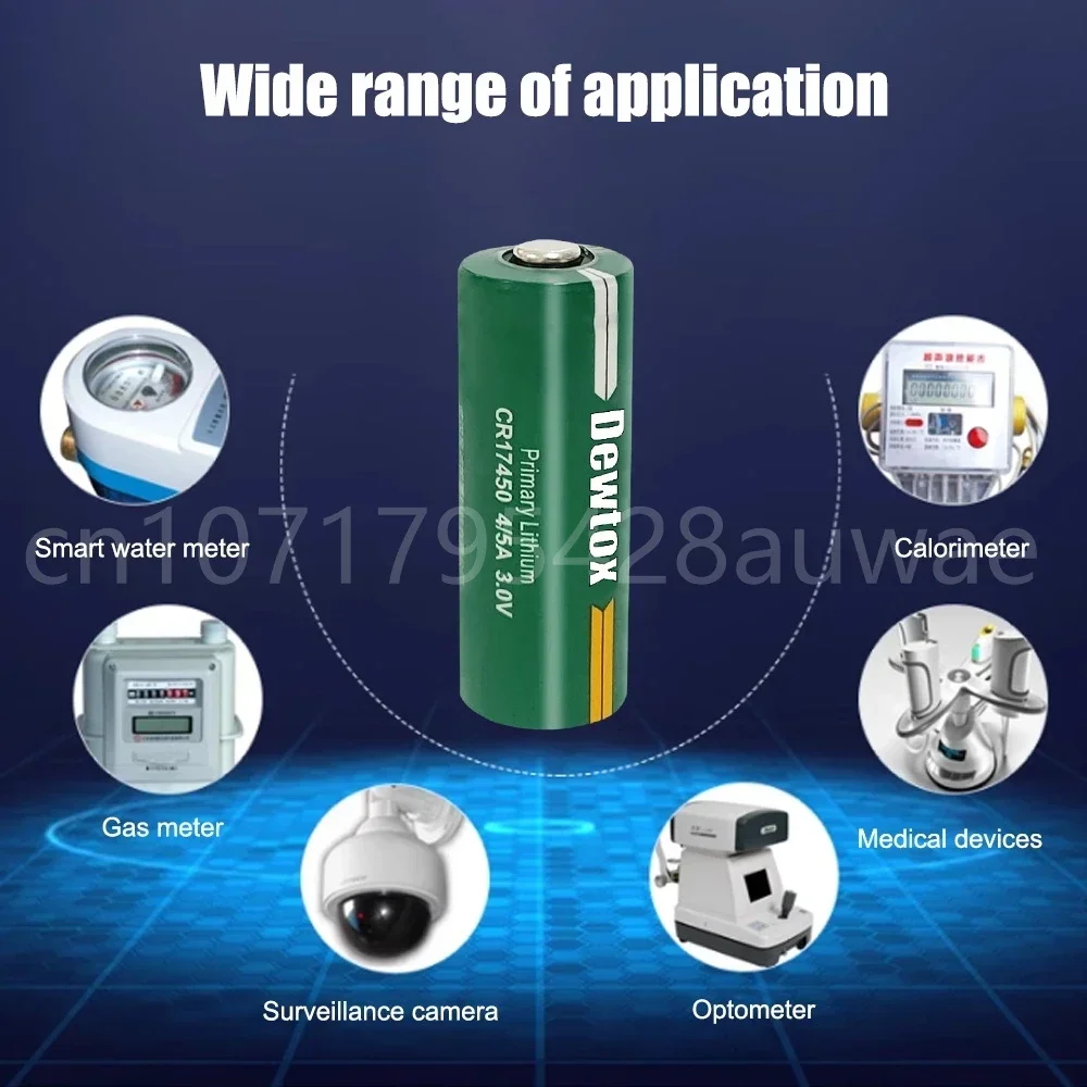 5PCS CR17450 lithium manganese Battery 3V Water Meter Flow Meter PLC equipment backup GPS locator Battery lithium battery