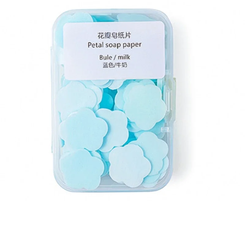 Disposable Soap Paper 1 Roller/1 Box Disposable Soap Paper Roller Travel Soap Papers Washing Hand Mini Paper Soaps Bath Clean Scented Slice Sheets