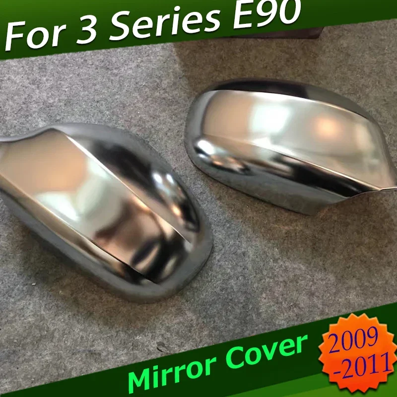 

Pair For BMW 3 Series E90 E91 E92 E93 2009 2010 2011 Rearview Side Mirror Cover Housing Matt Silver Replacement