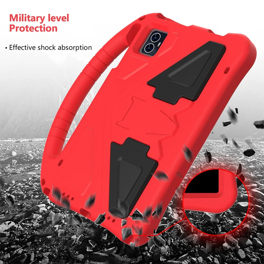 Kids Safety Shockproof EVA Foam Tablet Case with Rear Kickstand - Portable Cover