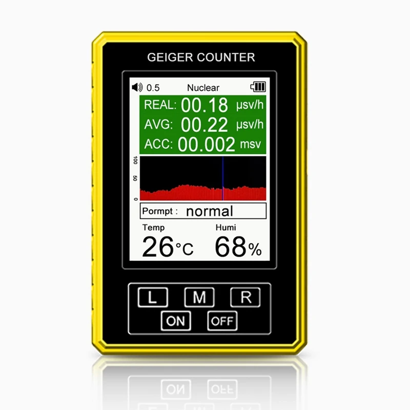 XR3 Pro Nuclear Radiation Detector Geiger Counter Semi-Functional Dosimeter EMF Meter &Beta;&gamma; X-Ray Beta Gamma Tester
