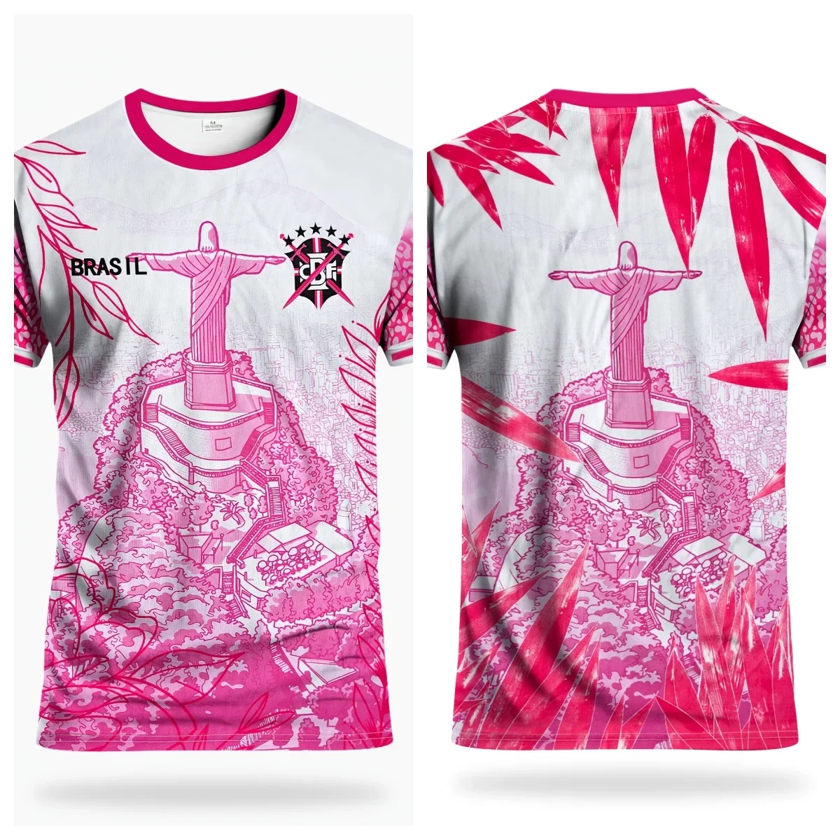 Rio De Janeiro, Brazil. Soccer Jerseys with Fan Designs. 3D Printed Jerseys for Men and Women. Breathable Sportswear for Summer - 3