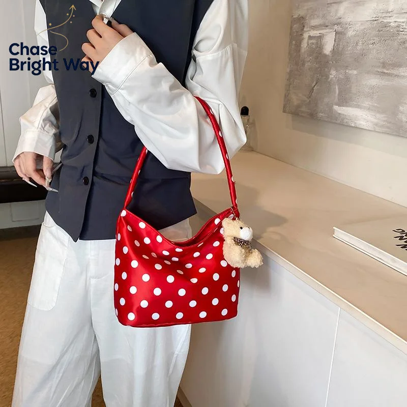 Chic Polka Dot Tote Bag for Women - Spacious & Stylish Handbag for Any Occasion