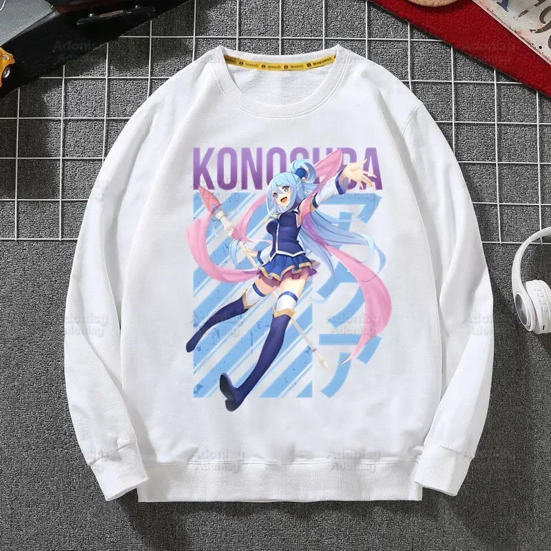 

KonoSuba Megumin Kono Subarashii Kazuma Women/Men Fashion Hooded Sweatshirt Hot Sale Casual Clothes Customization