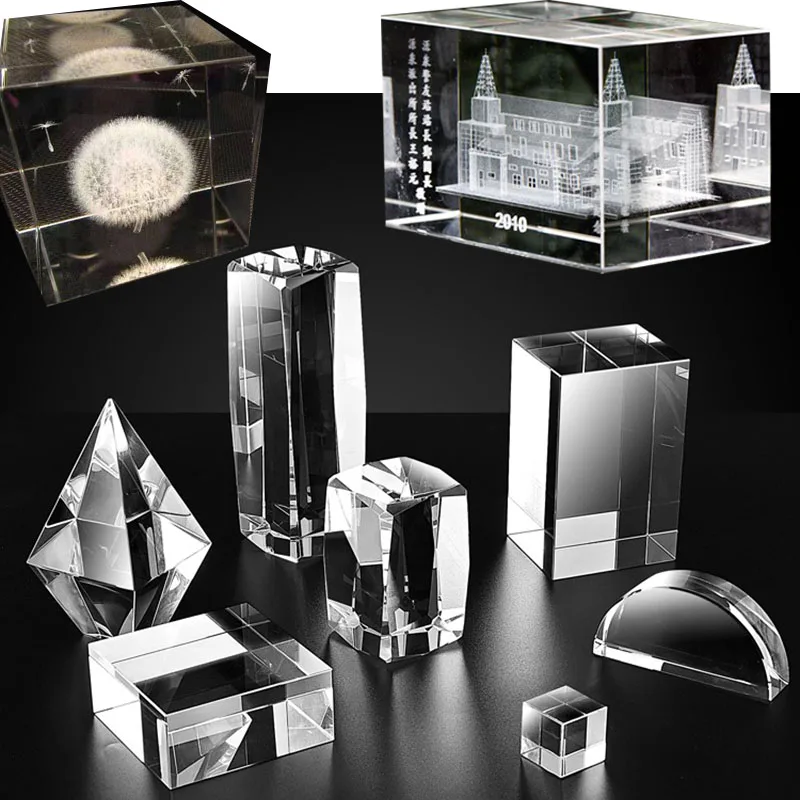 

100/50pcs K9 3D Crystal Internal Sculpture Inter-engraving DIY Animal Mini Creative Gift Office Desk Home Decoration Crafts
