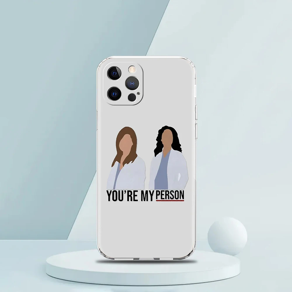 Greys Anatomy 'You Are My Person' Luxury Soft Clear Phone Case