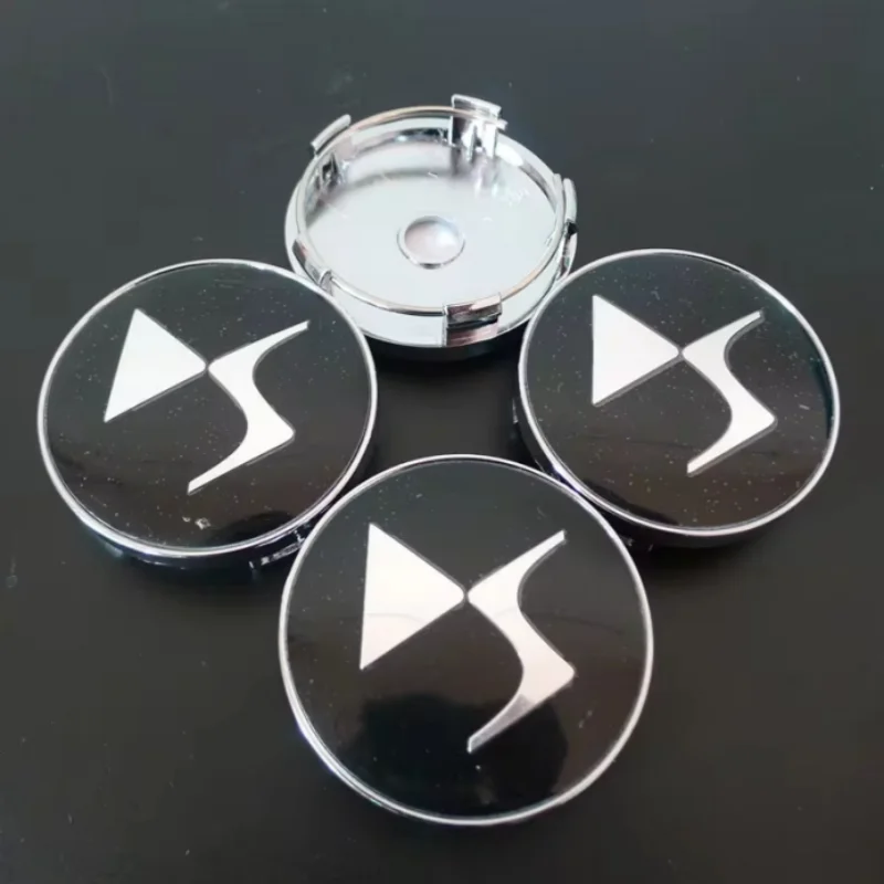 Wheel Hub Covers Wheel Hub Caps 4pcs 56mm 60mm DS Wheel Hub Center Caps Cover For DS DS2 DS3 DS4 DS5 DS6 DS7 PSADS DS5LS DS9 DS4S