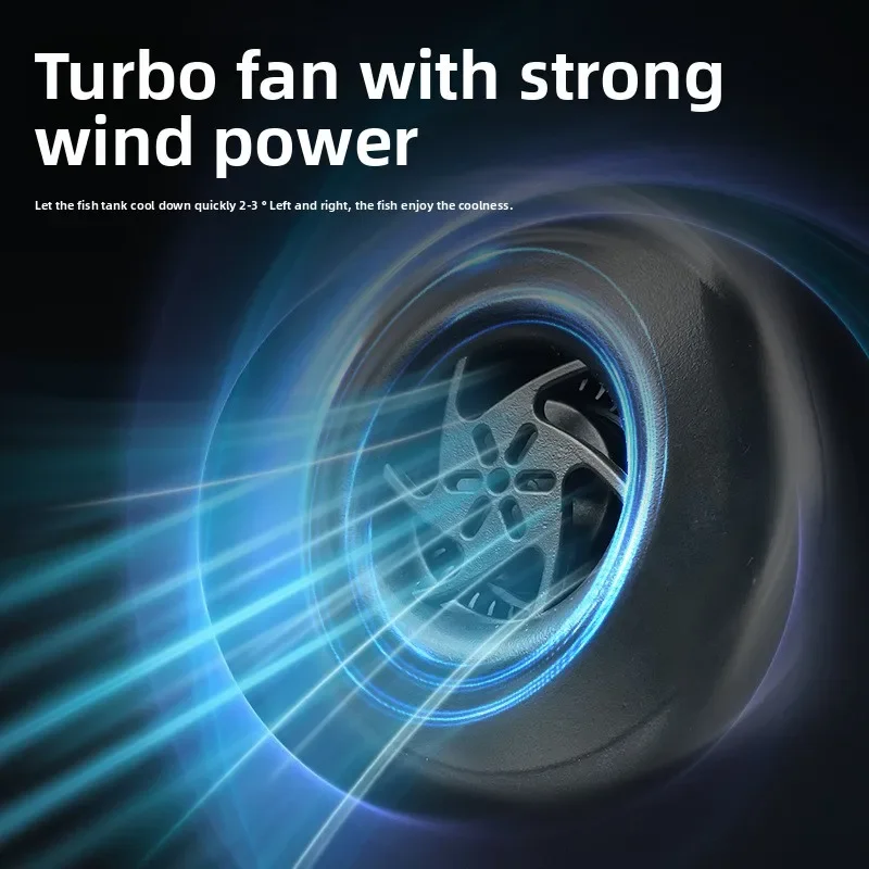 Artefacto de refrigeración y enfriamiento de peces, enfriador externo pequeño, ventilador de pared USB para acuario