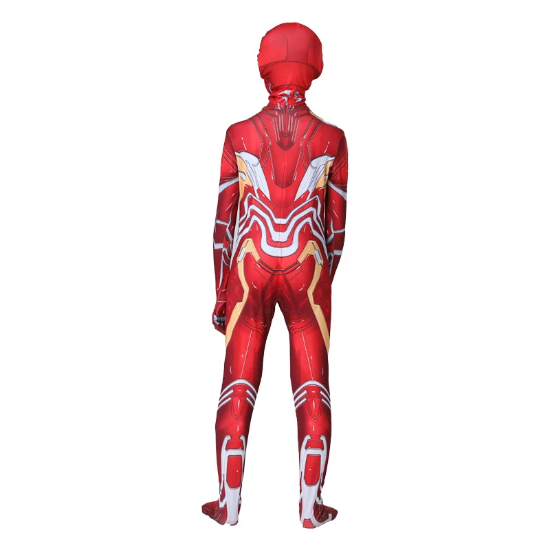 Iron Man Cosplay Bodysuit Jumpsuit Halloween Carnival Party Cosplay Costume for Child Iron Man Costume for Kids Superhero 4