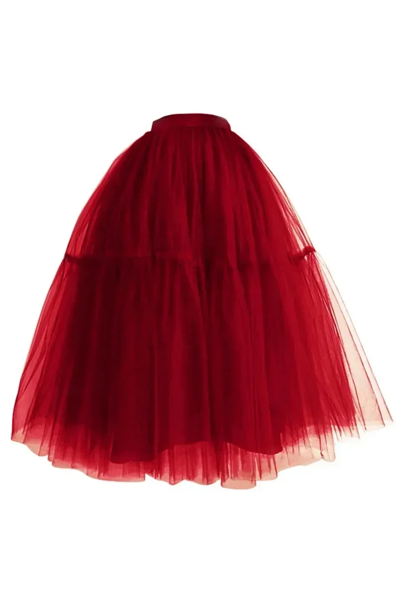 5 Layers Women Petticoat for Wedding Bridal Dress Tulle Tutu Skirt Prom Evening Ball Gown Underskirts