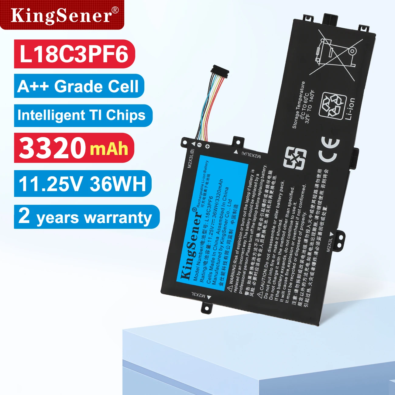 Kingsener-bateria do Portátil para Lenovo Ideapad L18c3pf7 L18m3pf7 L18c3pf6 S34014iml S340-15iwl L18l3pf2 L18m3pf6 36wh