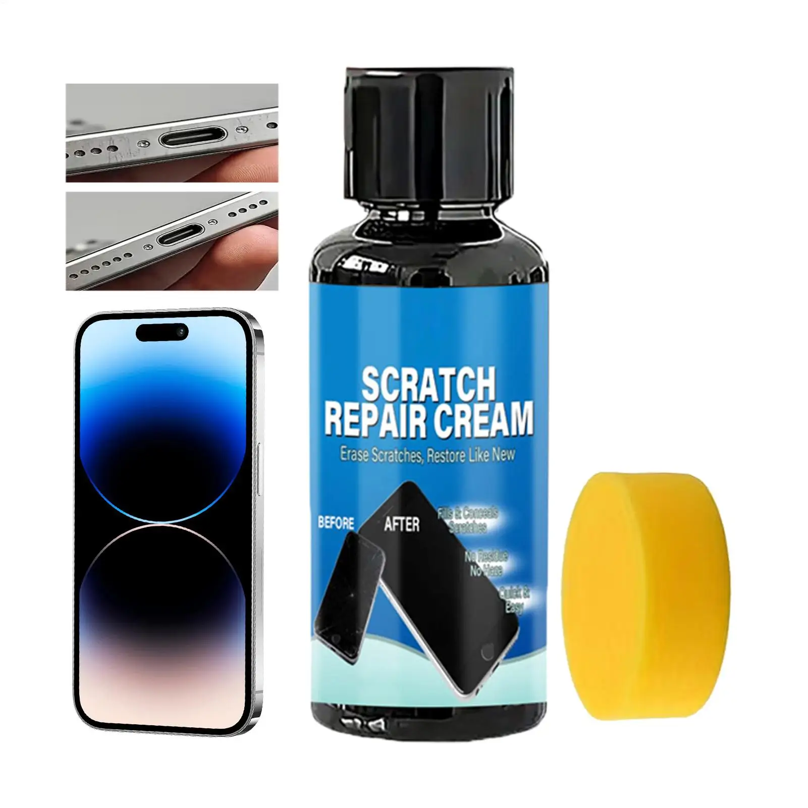 Universal Screen Scratch Repair Kit with Sponge for Smartphone Tablet ...