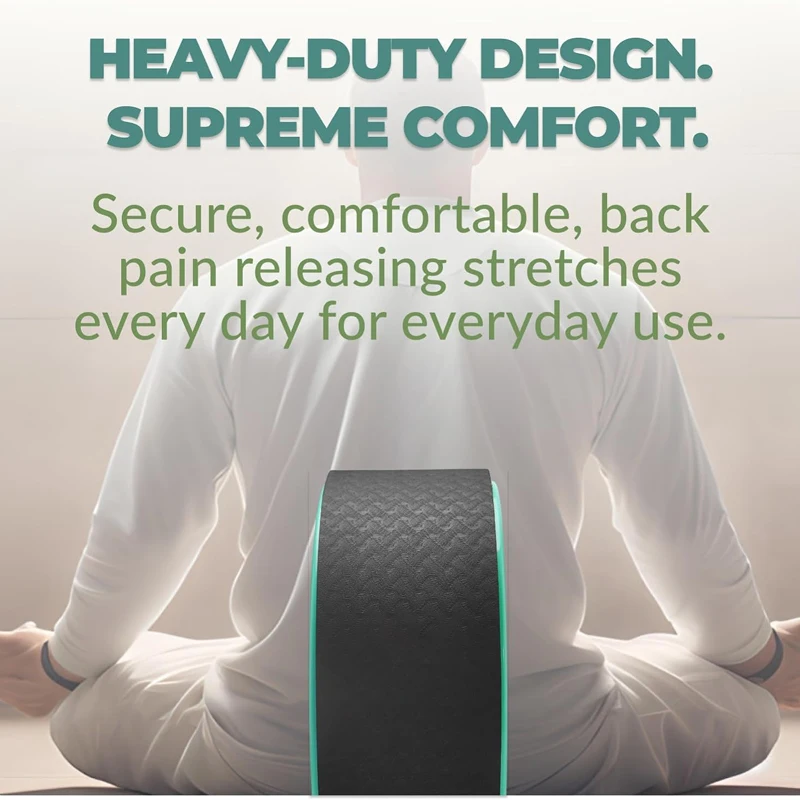 Yoga Wheel Comfortable Durable Balance Accessory Increase Flexibility Ideal Home Yoga Kit Foam Roller Back Pain Relief yoga massage roller