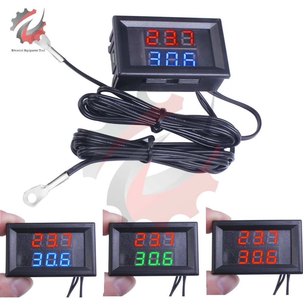 DC4-28V Digital Thermometer With NTC Probe – High Temperature Sensor Detector