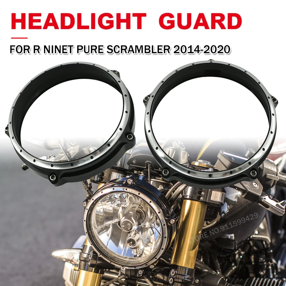 

Motorcycle Headlight Bezel Trim Ring Cover Headlamp Protector For BMW RnineT R NINE T R9T RNINET Pure Scrambler 2014-2022 2023