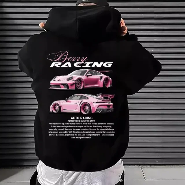 Men's casual double-sided printed hoodie street comfortable loose casual clothing autumnandwinter adult personalityhip-hop style